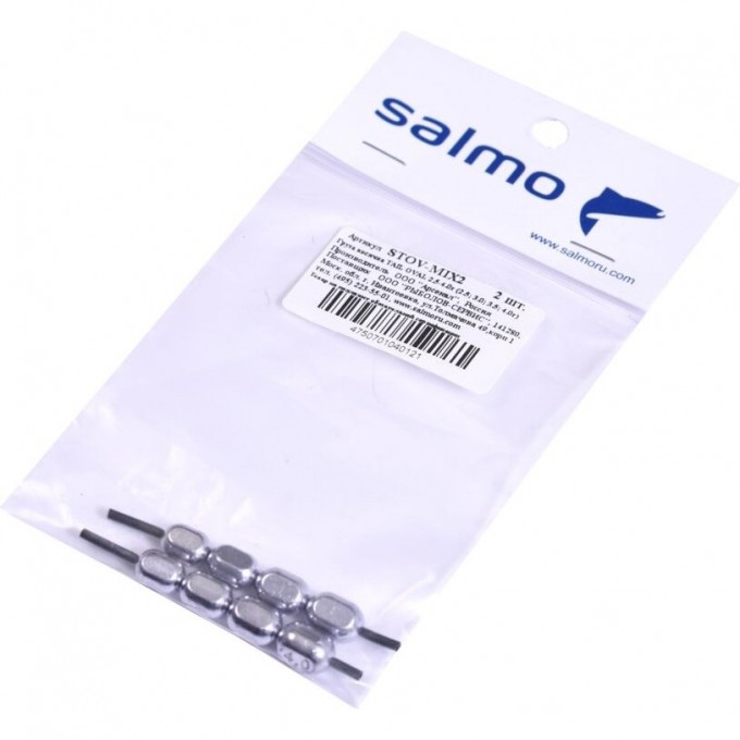 Груза косичка SALMO Tail Oval MIX2 2.5-4.0г (2.5; 3.0; 3.5; 4.0г) 2Шт STOV-MIX2 Груза косичка SALMO Tail Oval MIX2 2.5-4.0г (2.5; 3.0; 3.5; 4.0г) 2Шт STOV-MIX2
