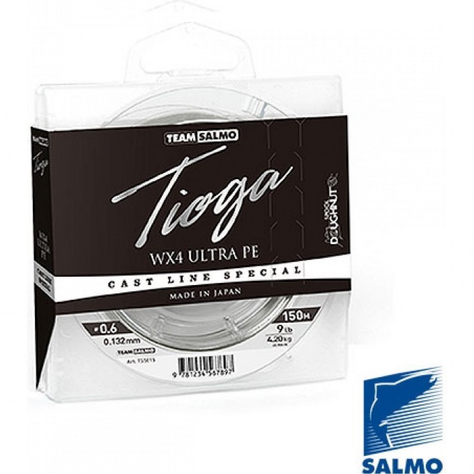 Леска плетёная Team SALMO Tioga Silver Grey 150/019 TS5015-019 Леска плетёная Team SALMO Tioga Silver Grey 150/019 TS5015-019